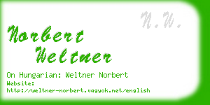 norbert weltner business card